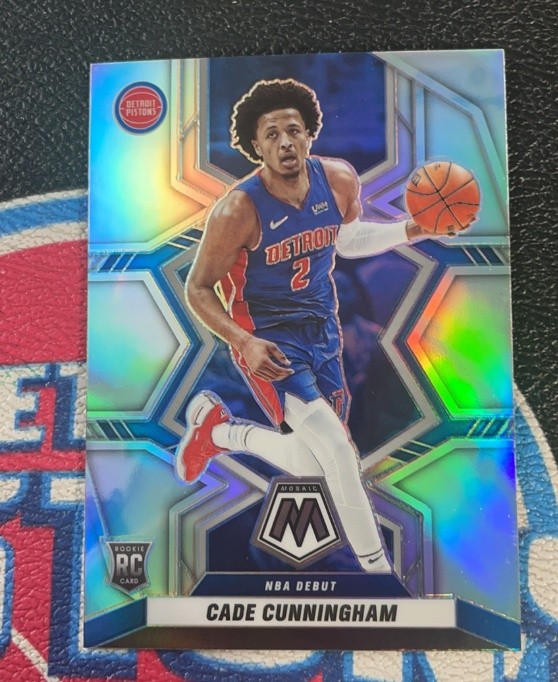 Cade Cunningham 2021-22 Panini Mosaic RC NBA Debut Silver #261