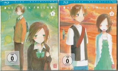 One Week Friends - Anime Vol. 1 + 2 Ep. 1/ 12 Gesamtausgabe Romance -Blu-Ray NEU