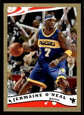 Jermaine O'Neal 2005-06 Topps Gold #/99 #77 Indiana Pacers ESE