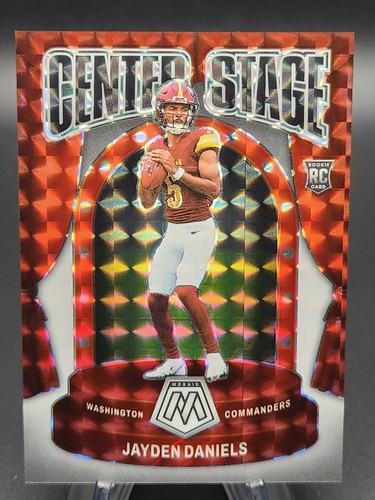Jayden Daniels 2024 Panini Mosaic Center Stage Rookie White 10/25