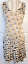 Witchery Silk Burnout Polka Dot Pullover Shift Dress Size 12