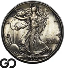 1937 Walking Liberty Half Dollar Choice Gem+