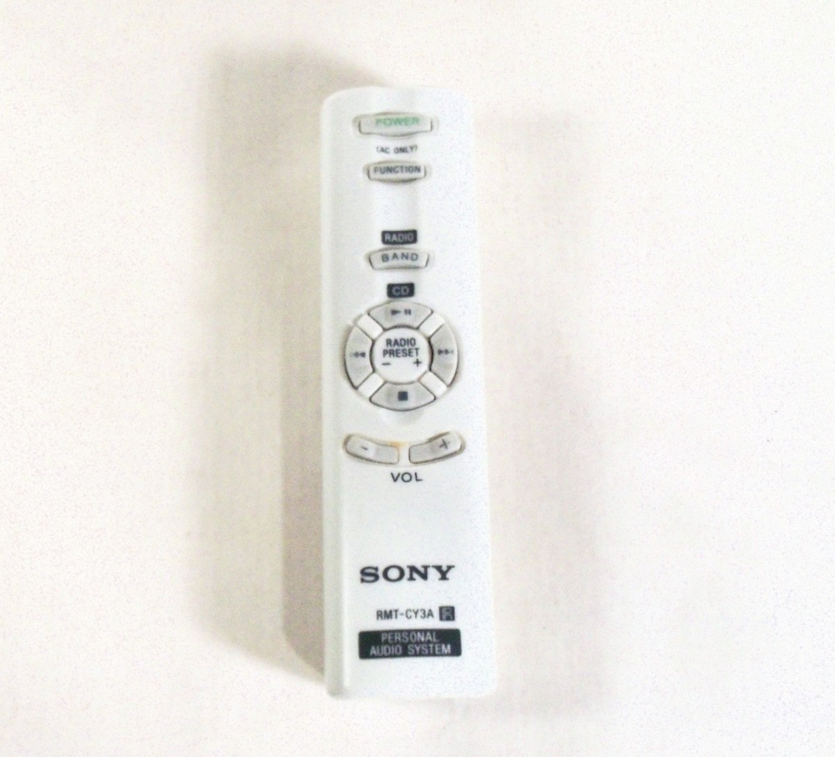Genuine Sony RMT-CY3A Remote Control Personal Audio System ZS-PS50