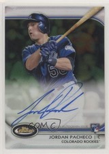 2012 Topps Finest Rookies Green Refractor /199 Jordan Pacheco #AR-JP Auto 05fy