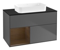 Villeroy & Boch Finion Waschbeckenunterschrank FüR Becken Mittig Regal Links...