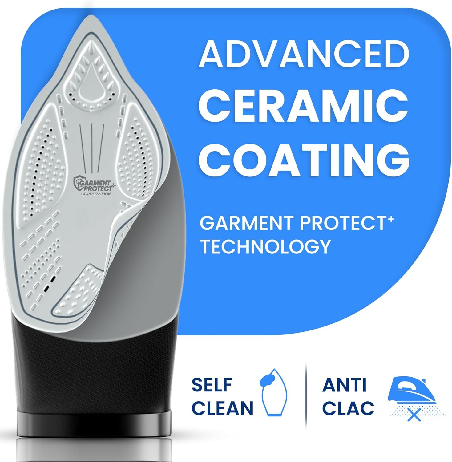 Xabitat Luxury Cordless Iron | 1500W Steam Iron | Anti Drip | Thermal Protection