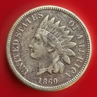 1860 Indian Head Penny Cent VF+ Sold As Pictured #432B