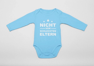 Baby Body Langarm mit Spruch   lustige Motive | Jungen & Mädchen | Baumwolle