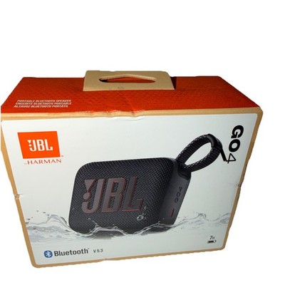 Authentic JBL GO4 Portable Waterproof Wireless Speaker - BLACK Brand New
