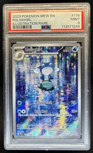 2023 Pokemon SV 151 Poliwhirl Illustration Rare #176/165 PSA 9