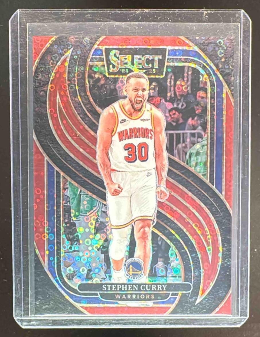 Stephen Curry 2024 Panini Select #143 Red Disco Prizm Premier /49