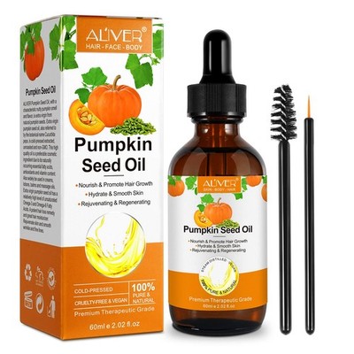 Kürbiskernöl, Pumpkin Seed Oil for Hair Growth 60ml Bio Kürbiskernöl für Haar...