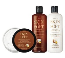 Avon Skin So Soft SUPREME NOURISHMENT Coconut 3pc Set SEALED SHIPS NEXT DAY