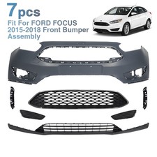 For 2015-2018 Ford Focus Front Bumper Cover Grille Assembly Wfog Light Cover For 2015-2018 Ford Focus Front Bumper Cover Grille Assembly Wfog Light Cover