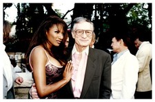 1998 Traci Bingham Baywatch Model Hugh Hefner Party Vintage photo