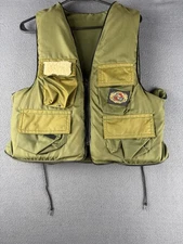 Stearns Sans-Souci II Hunting Fishing Life Vest Jacket Vintage Adult L/XL Green