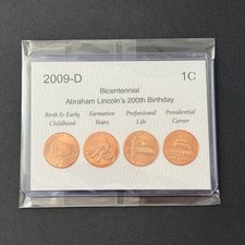 2009-D Lincoln Bicentennial Penny Set • 4-Coin Set • Denver • All 4 designs