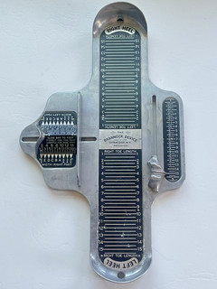 Vintage The Brannock Device For Measuring Shoe Size Syracuse New York Patented