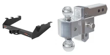 CURT Tow Package Trailer Hitch Class 5 & Ball Mount 2in Receiver - 15319 45364