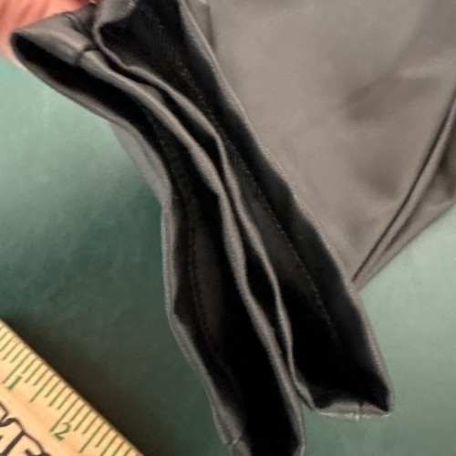 Pantalones tórridos para mujer 1 leggings de cuero sintético al tobillo suaves negros ligeros (847) - Imagen 8 de 13