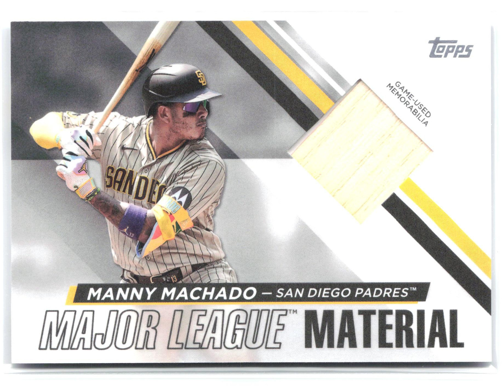 2024 Topps #MLM-MM Manny Machado Major League Material Relics (Series One)