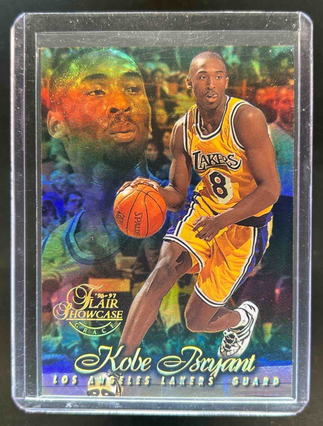1996-97 Fleer Flair Showcase Kobe Bryant Row 1 (Grace) Rookie RC #31 Lakers