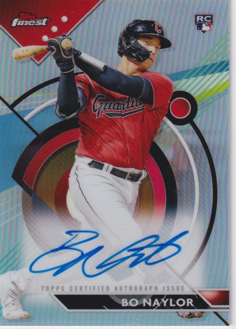 2023 Topps Finest Finest Bo Naylor Auto Rookie Refractor #FA-BN