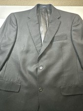 Hart Schaffner Marx Loro Piana Cashmere Gold Trumpter Sports Coat Blue 42L 198