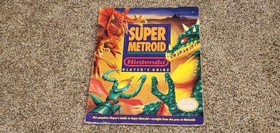 Super Metroid SNES Nintendo Strategy Player's Guide Book w/ Fold Out Map Poster!