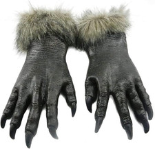 Werewolf Gloves Wolf Claws Gloves Adults with Sharp Nails 1 Pair