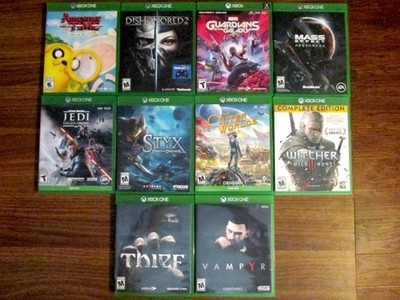 Xbox One Games Lot of 10 (incl. The Outer Worlds, The Witcher III, Vampyr)