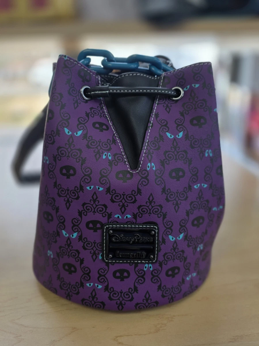 Purple Haunted Mansion Wallpaper hip bag NWOT Disney Haunted Mansion Wallpaper Inspired Double Zipper  main image 3