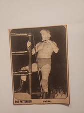 1981 WRESTLING SUPERSTARS MAGAZINE TRADING CARD PAT PATTERSON  WWWF WWF WWE