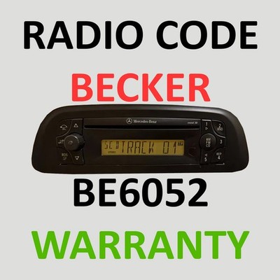 Mercedes Benz Becker Sound 30 BE6052 Radio Code