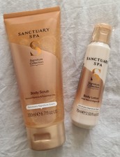 Sanctuary Spa Signature Collection - Body Scrub 200ml & Body Lotion 75ml Vegan