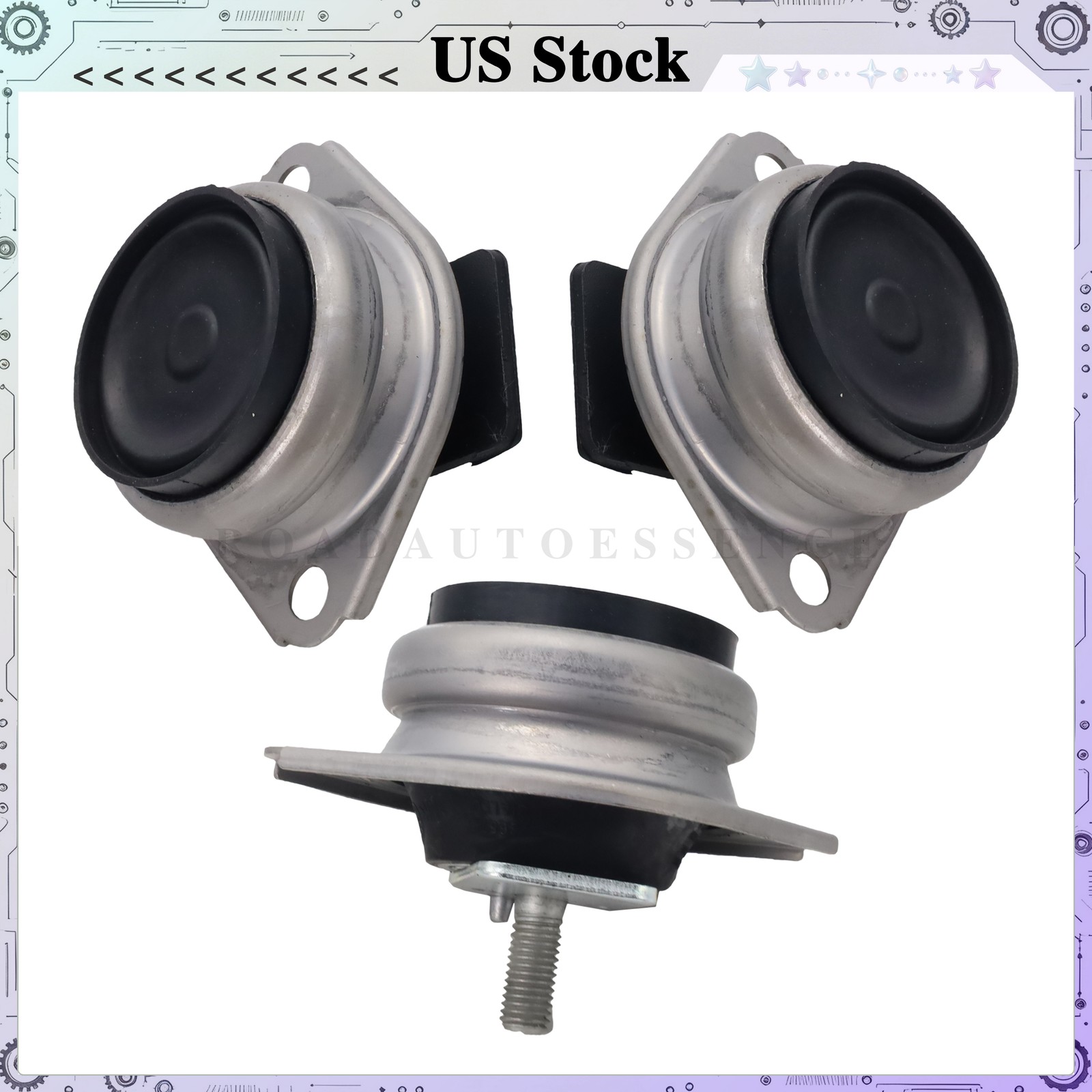 Maserati Quattroporte 2003-2012 Engine mounts Set of 3