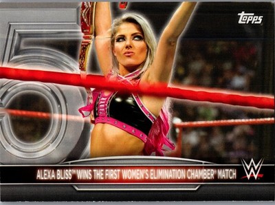 2021 Topps Alexa Bliss Wins Elimination Chamber RC-6