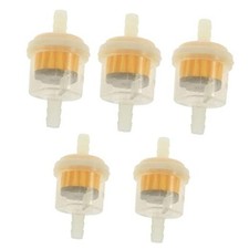 5 Pack Lawn Mower Inline Fuel Filter with Magnet 1/4 inch Fuel Line Tubing