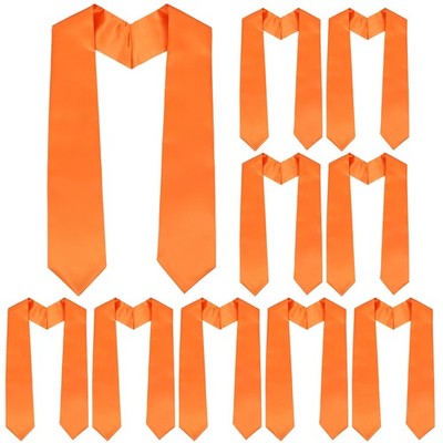 10 Pieces Graduation Stole Honor Stole Plain Graduation Sash for Adult Unisex...