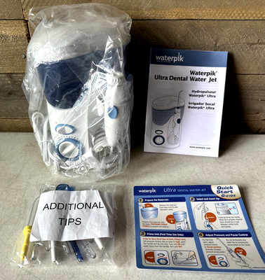 Waterpik Ultra Dental Water Jet WP-100W with 8 Tips and 10 Settings New No Box