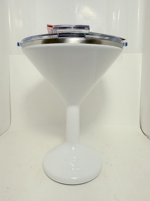 ORCA Tini 13 oz Stainless Steel Martini Margarita Lidded Tumbler PEARL WHITE
