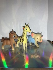 Vintage 50's/60's Made in Japan Set of 3 Rubber Animal Squeak Toys