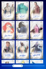 Super Rare Set of 22 Topps Disney Collect 2025 Chrome Talent Signature SR SET