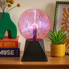 Plasma Ball 6" Touch Sound Reactive Science Ball Light Up Globe Lamp Night Light