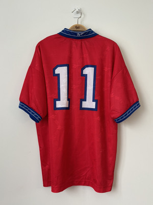 Vintage Chile 1996/98 #11 Salas Reebok Football Jersey Match Worn