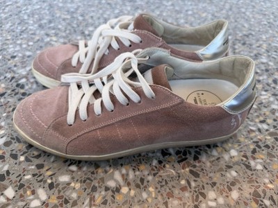 Primabase Italy Pink Suede Low Sneakers Shoes Sz 39 8.5-9