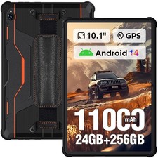 OUKITEL RT9 Tablet Esterno 24GB+256GB Android14 11000mAh Tablet Rubusto 10.1' GPS