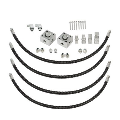 Three Way Diverter Valve For Mini Excavator Hydraulic Connection Block Full Kit
