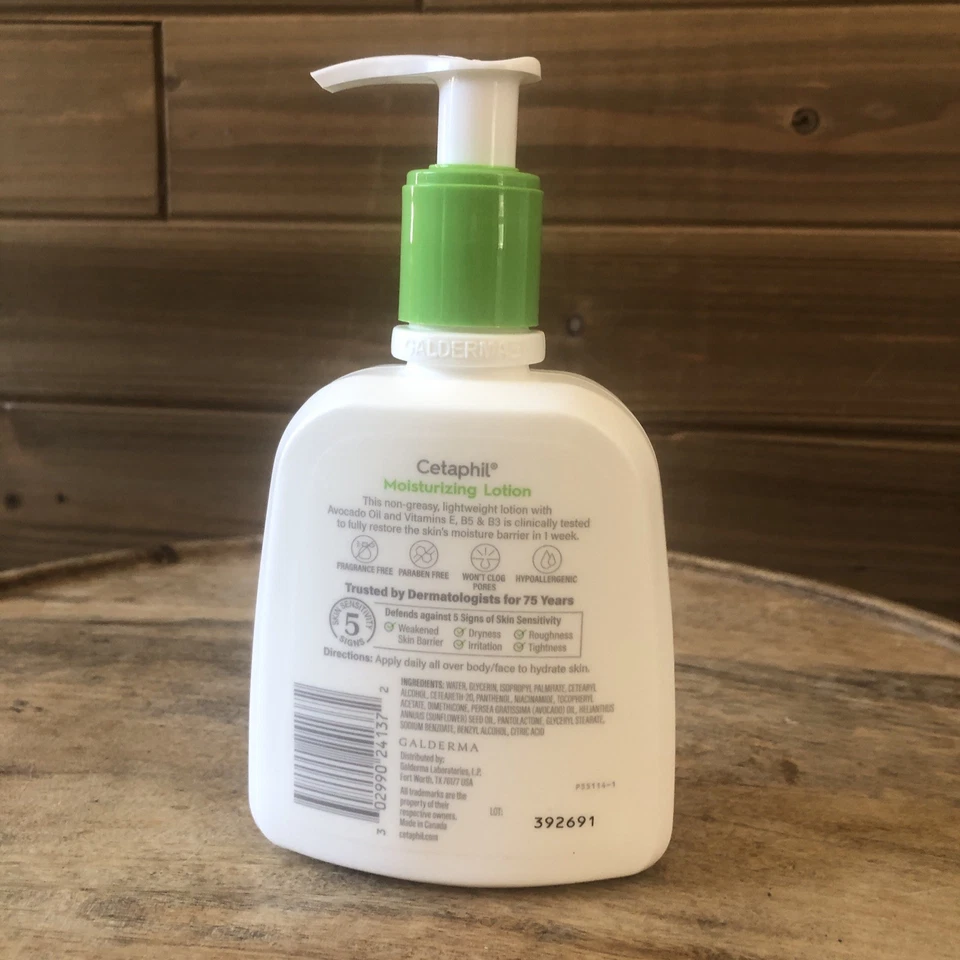 Cetaphil - Loción hidratante e hidratante - Sin fragancia - 48 horas de hidratación - 8 oz Foto 3 de 4