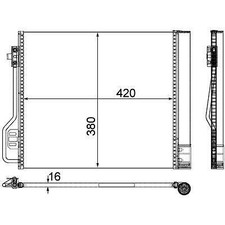 CONDENSATORE RADIATORE ARIA CONDIZIONATA SMART FORTWO (W451) BHER